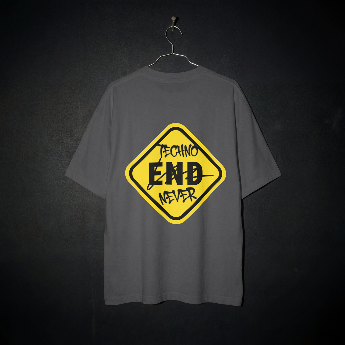 END Sign Oversized Shirt