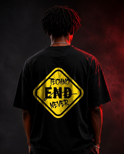 END Sign Oversized Shirt