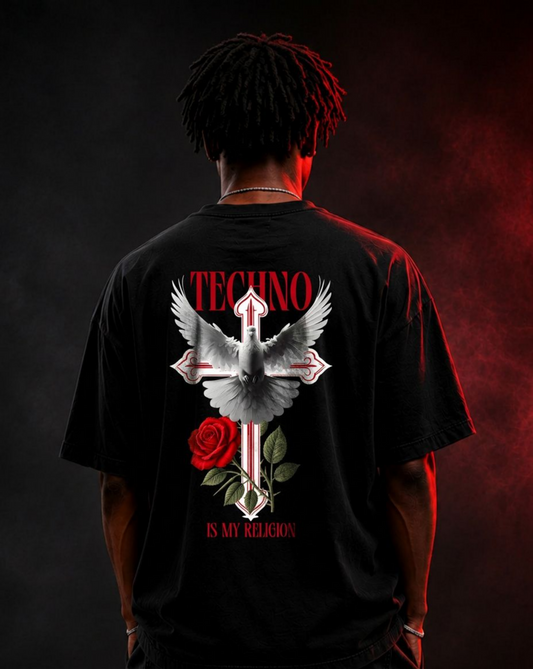 Techno Is My Religion Oversized T-Shirt