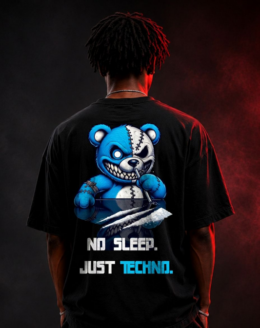 No Sleep, Just Techno Oversized Shirt