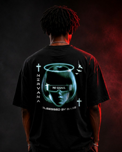 No Signal Techno Oversized T-Shirt