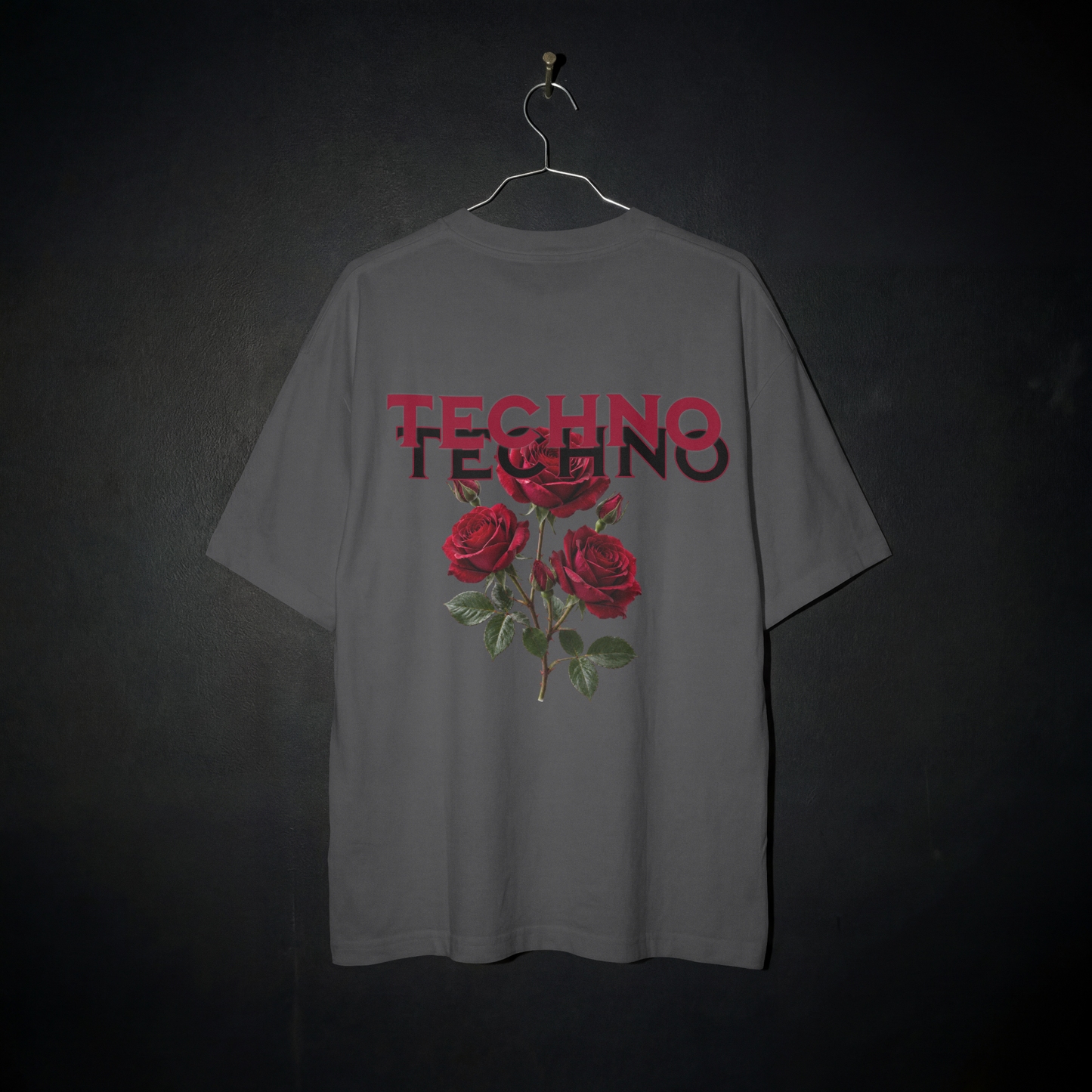 Techno Rose Oversized Shirt