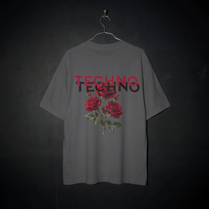 Techno Rose Oversized Shirt