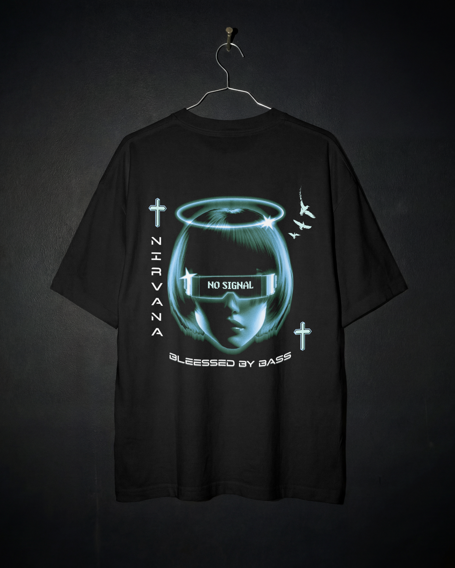 No Signal Techno Oversized T-Shirt