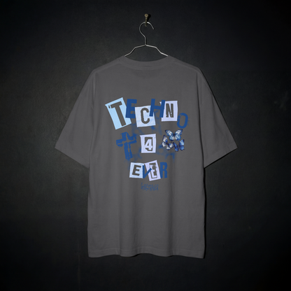 TECHNO 4 EVER Oversized Shirt