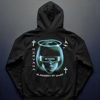 No Signal Techno Oversized Hoodie