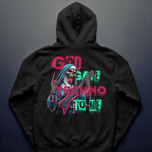 God Gave Techno Oversized Hoodie