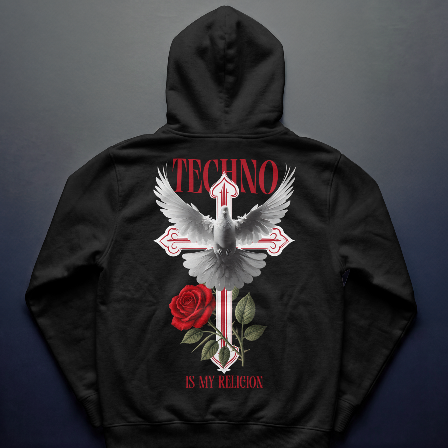 Techno Is My Religion Oversized Hoodie