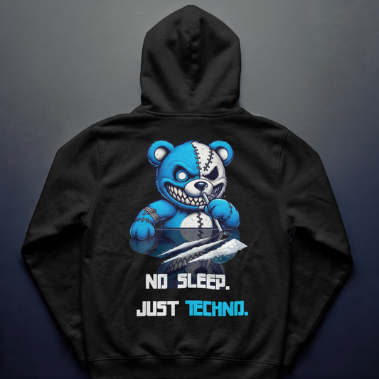 No Sleep, Just Techno Oversized Hoodie